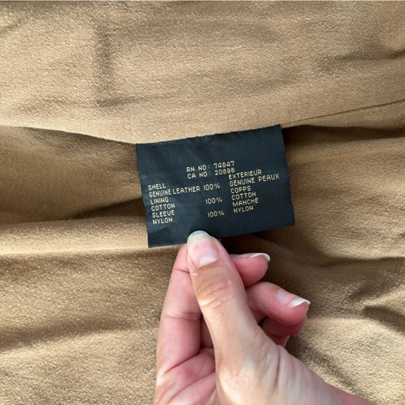 Vtg Marc New York Andrew Marc Mens Small Distressed Leather Heavy Jacket Brown - Picture 7 of 12